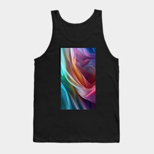 Colorful smooth silk abstract Tank Top